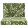 vidaXL Възглавница за диван на открито 2 pcs Дизайн с листа Полиестер