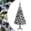 vidaXL С изкуствено коледно дърво с 150 LED светодиода Бяло 150 cm