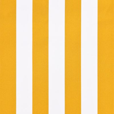 vidaXL Бистро сенник, 400х120 см, оранжево и бяло
