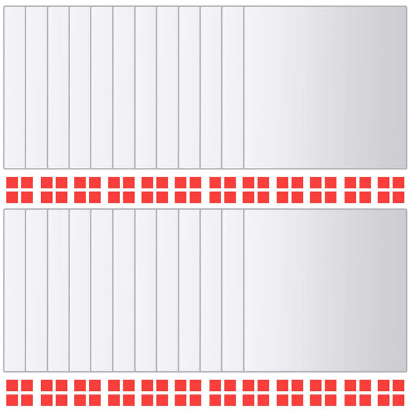 vidaXL Огледални плочки, 48 бр, квадратно стъкло