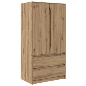 vidaXL Гардероб Артизан Дъб 79,5 x 49 x 156 см