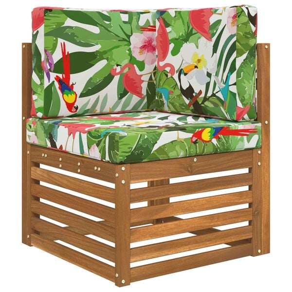 vidaXL Възглавница за диван на открито 3 pcs цветно Полиестер