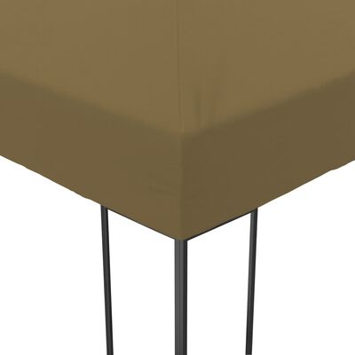vidaXL Градинска шатра, 6x3x2,7 м, таупе, 180 г/м²