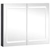 vidaXL LED шкаф с огледало за баня, 80x12,2x68 см