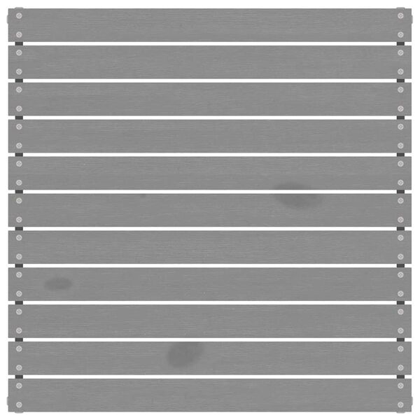 vidaXL Градинска табуретка, сива, борово дърво масив