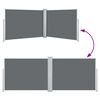 vidaXL Прибираща се странична тента, антрацит, 120x1000 см