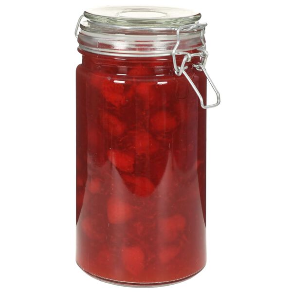 vidaXL Буркани за съхранение с клипс, 6 бр, 1000 мл