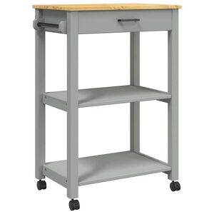 vidaXL Кухненска количка "MONZA" 60x40x88,5 см борово дърво масив