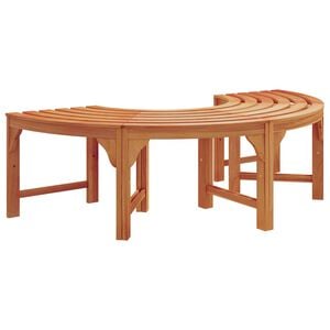 vidaXL Дървесен бенч 4 -Seater 160 x 80 x 45 см Естествен
