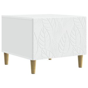 vidaXL Масичка за кафе Бяло 50 x 49 x 40 см Инженерна дървесина