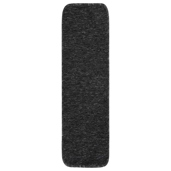 vidaXL Противоплъзгащи стелки за стълби, 15 бр, 75x20 см, антрацит