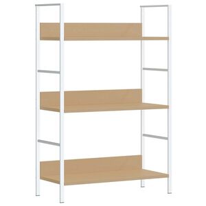 vidaXL Библиотека с 3 рафта, дъб, 60x27,6x90,5 см, инженерно дърво