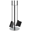 vidaXL Комплект инструменти за камина, 4 части, 22x59 см, стомана