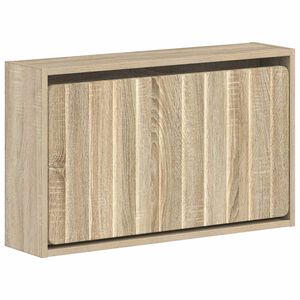 vidaXL Стенно шкафче за обувки ZWOLLE 71 x 17 x 43 см Дъб сонома