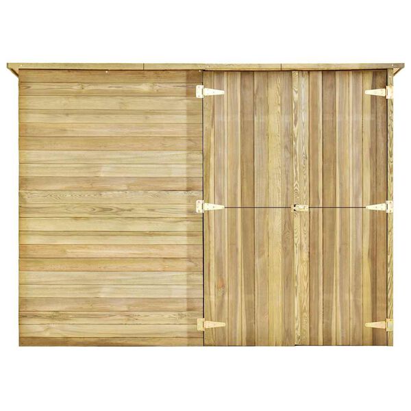 vidaXL Градинска барака, 232x110x170 см, импрегниран бор