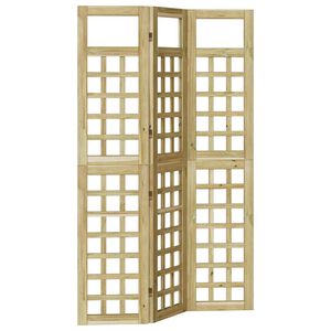 vidaXL Екран за уединение Меден кафяв 121 x 180 cm Солиден бор