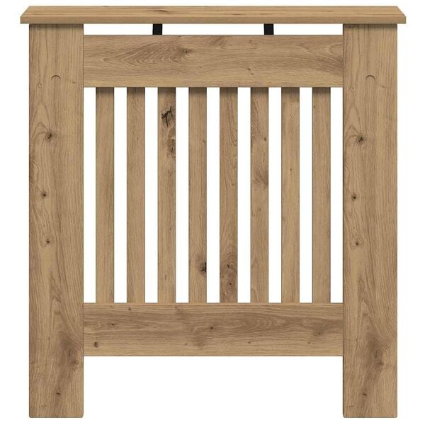 vidaXL Калъф за радиатор Дъб 78 x 19 x 81,5 cm Инженерно дърво