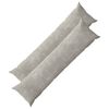 vidaXL Калъфка за възглавница 2 pcs HEERLEN Светлосиво 40 x 145 см