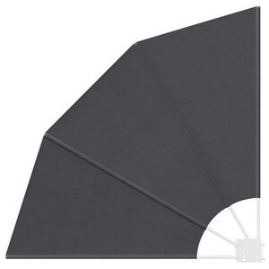 vidaXL Прозорец за балкон 115 x 115 см Полиестер Антрацит