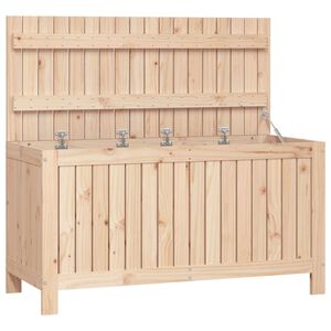 vidaXL Градинска кутия за съхранение, 115x49x60 см, бор масив