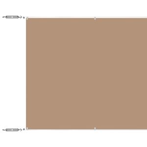 vidaXL Вертикален сенник, таупе, 60x1200 см, оксфорд плат