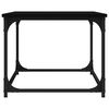 vidaXL Маса за кафе, черна, 80x50x40 см, инженерно дърво и желязо