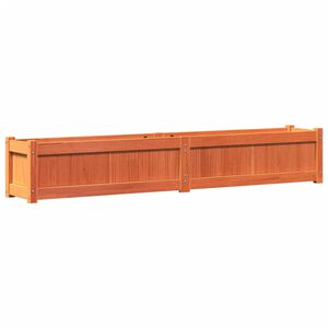 vidaXL Градински сандък восъчнокафяв 180x31x31 см борово дърво масив