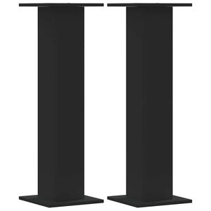 vidaXL Стойки за растения 2 бр черни 30x30x95 см инженерно дърво