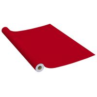 vidaXL Самозалепващо фолио за мебели, червено, 500х90 см, PVC