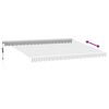 vidaXL Автоматично прибираща се тента с LED антрацит и бял 450x350 см