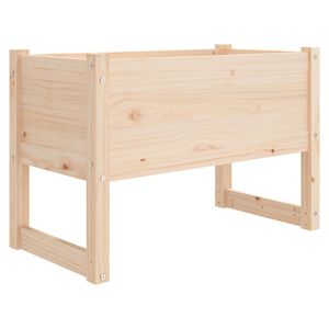 vidaXL Плантер, 78x40x52 см, борово дърво масив