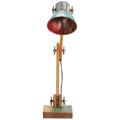 vidaXL Индустриална настолна лампа многоцветна кръгла 23x18x95 см E27