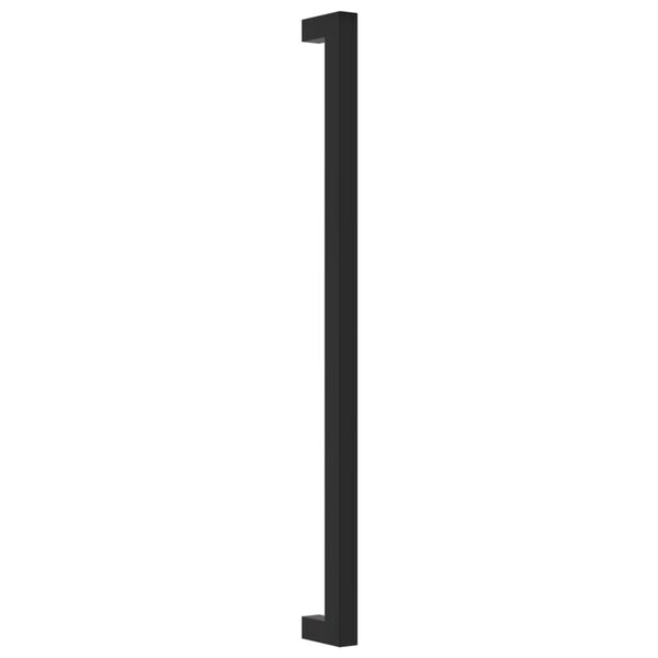 vidaXL Дръжки за шкафове, 5 бр, черни, 320 мм, неръждаема стомана