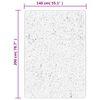 vidaXL Килим ISTAN с дълъг косъм, лъскава визия, кремав, 140x200 см