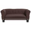 vidaXL Кучешко легло, Кафяв , 70x45x30 см, изкуствена кожа