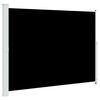 vidaXL Прибираща се дворна странична тента, 220x314 см, черна