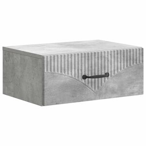 vidaXL Спален шкаф с монтаж на стена Бетонно сиво 49 x 34,5 x 20 см