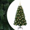 vidaXL Изкуствена коледна елха с топка 120 см 150 LED светодиода