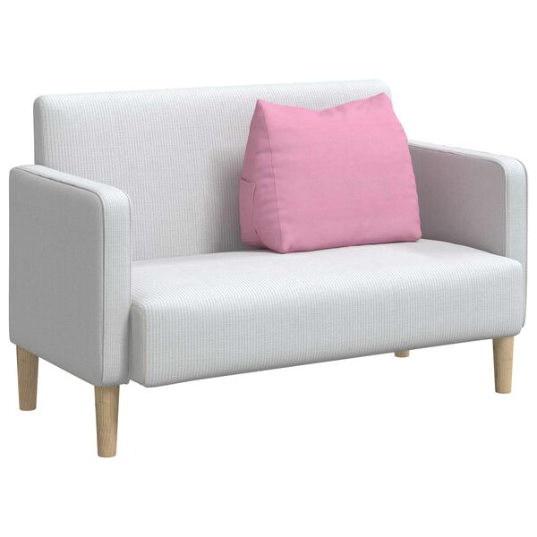 vidaXL Възглавница за гръб Розово 60 x 20 x 50 см текстил