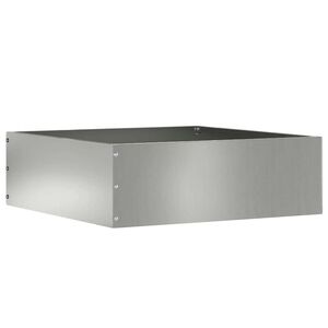 vidaXL Ограда за трева 40 x 40 x 13 cm Поцинкована стомана Сребристо