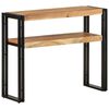 vidaXL Конзолна маса, 90x30x75 см, акациево дърво масив