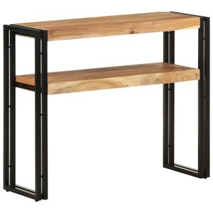 vidaXL Конзолна маса, 90x30x75 см, акациево дърво масив
