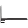 vidaXL Стенен рафт с рафт със съхранение 4 pcs Черно 6 x 10.8 x 6.6 см