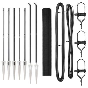 vidaXL Стълб за ограда. Сиво