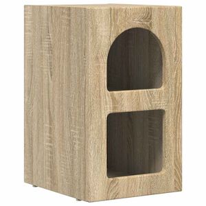 vidaXL Нощно шкафче ELST Сонома дъб 29,5 x 33,5 x 50 см