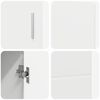 vidaXL Служебен шкаф FLORIN Бяло 88,5 x 30,5 x 55,5 см Инженерно дърво
