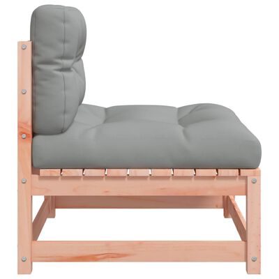vidaXL Градинско кресло без подлакътници, с възглавници, дуглас масив
