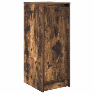 vidaXL Шкаф за обувки, опушен дъб, 29,5x34x76 см, инженерно дърво