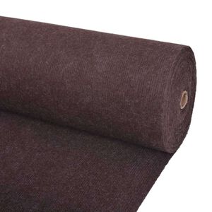 vidaXL Килим Кафяво 1,2 x 20 m Полиестер