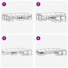 vidaXL Комплект дивани за открито 10 pcs Естествено и черно